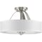 Progress Lighting Kene Collection Brushed Nickel Two-Light Semi-Flush Convertible P350098-009 - alternate 1